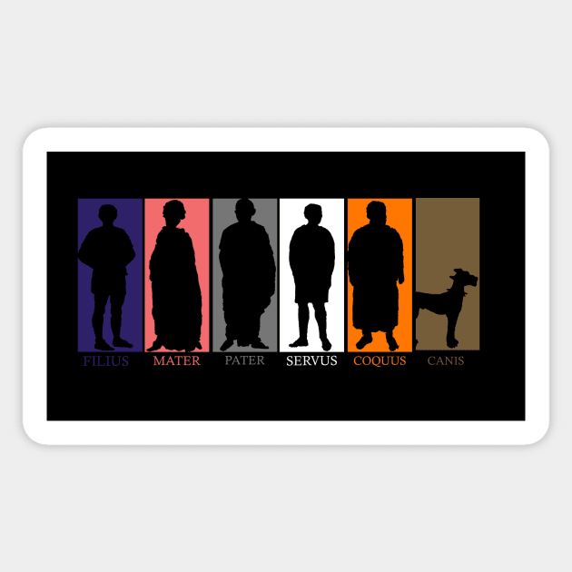 Cambridge Latin Course Silhouettes Sticker by ovofigures